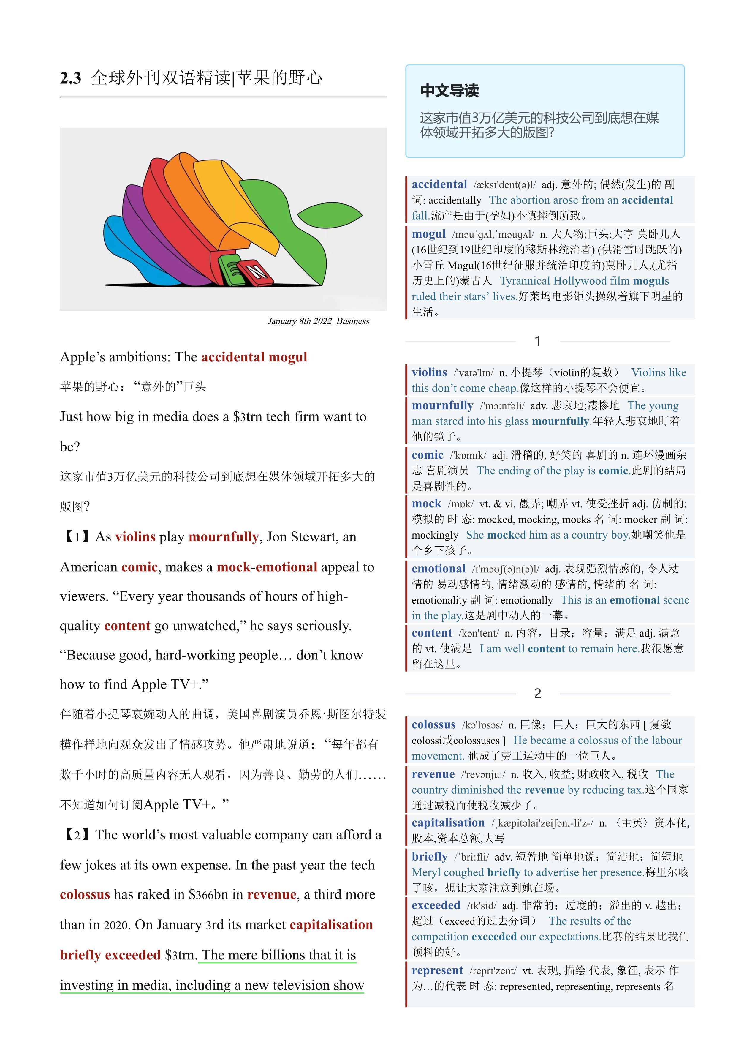 2022.02.03 经济学人双语精读丨苹果的野心 (.PDF/DOC/MP3)